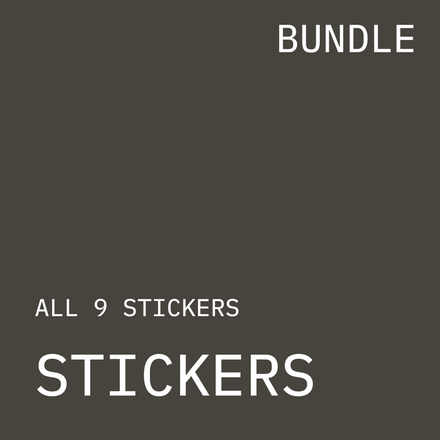 The Sticker Bundle – Roller Coaster Sticker Designs (Digital Download)