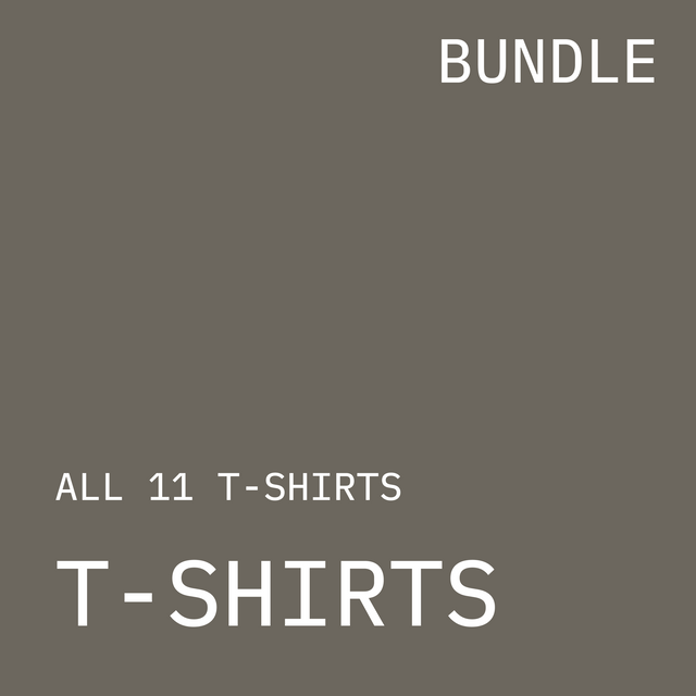 The T-Shirt Bundle – Roller Coaster Apparel Designs (Digital Download)